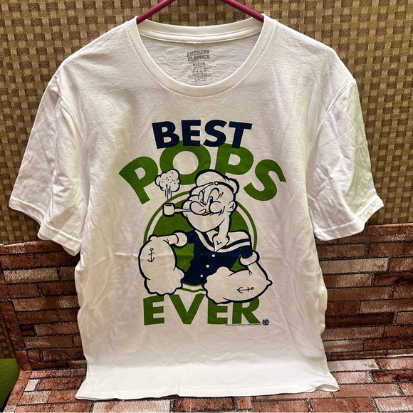 American Classics White Graphic Tee - Best Pops Ever size M - Picture 2 of 11